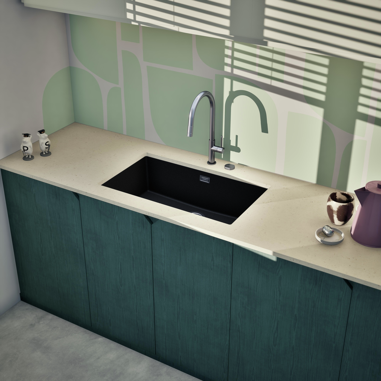 Dřez FORMHAUS D-100LS NERO